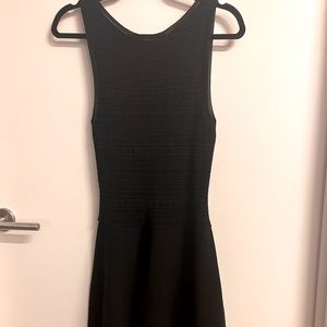 Theory Black wool dress a line
